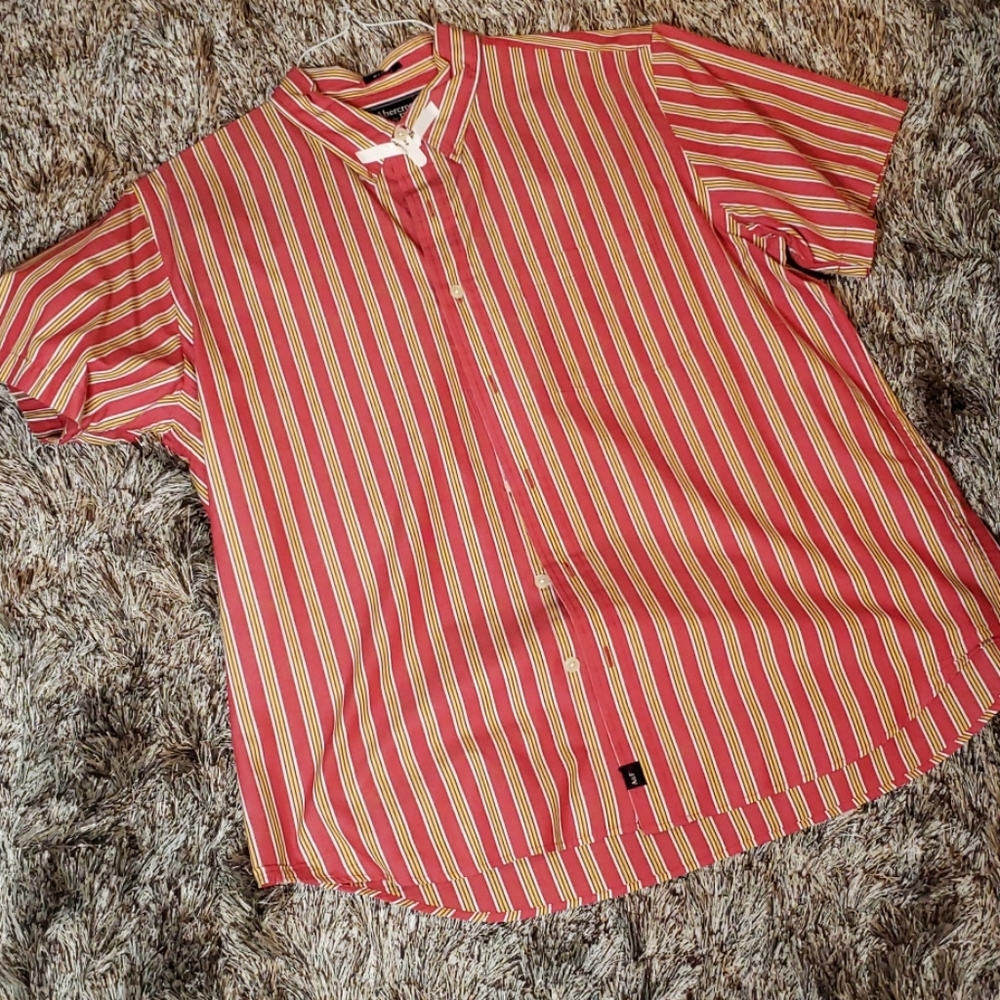 A&F XL button down stripe
